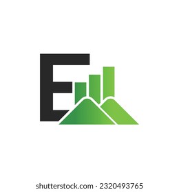 Letter E vector logo template, Colorful Letter E logo, Real Estate, Building and Construction Logo Design Template Vector Icon