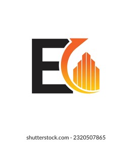 Letter E vector logo template, Colorful Letter E logo, Financial Company Logo, Financial Institute Advisors Logo Design Template Vector Icon