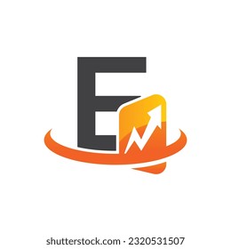 Letter E vector logo template, Colorful Letter E logo, Financial Company Logo, Financial Institute Advisors Logo Design Template Vector Icon