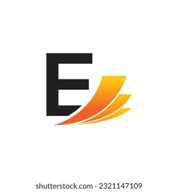 Letter E vector logo template, Colorful Letter E logo, Financial Company Logo, Financial Institute Advisors Logo Design Template Vector Icon