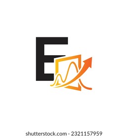 Letter E vector logo template, Colorful Letter E logo, Financial Company Logo, Financial Institute Advisors Logo Design Template Vector Icon