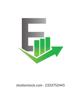 Letter E vector logo template, Colorful Letter E logo, Financial Company Logo, Financial Institute Advisors Logo Design Template Vector Icon