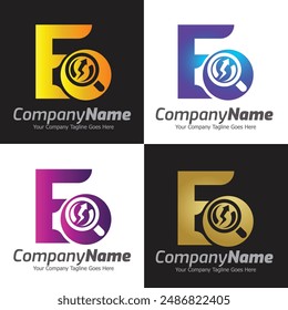 Letter E vector logo template, Colorful Letter E logo, Financial Company Logo, Financial Institute Advisors Logo Design Template Vector Icon