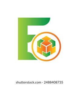 Letter E vector logo template, Colorful Letter E logo, Financial Company Logo, Financial Institute Advisors Logo Design Template Vector Icon