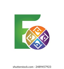 Letter E vector logo template, Colorful Letter E logo, Financial Company Logo, Financial Institute Advisors Logo Design Template Vector Icon