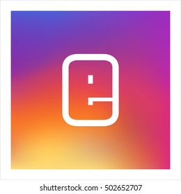 Letter E vector, logo. Useful as branding symbol, corporate identity, alphabet element, app icon, clip art, and illustration.