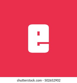 Letter E vector, logo. Useful as branding symbol, corporate identity, alphabet element, app icon, clip art, and illustration.