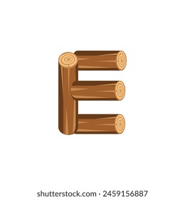 Letter E Wood Tree logo icon vector template.eps