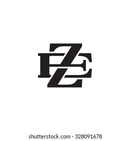 letter E and Z monogram logo
