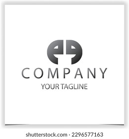 letra ea a logotipo premium elegante plantilla vector eps 10