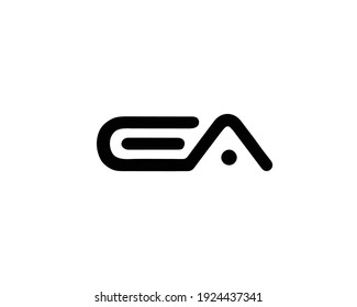 plantilla vectorial de diseño de logotipo de letra ea y ae