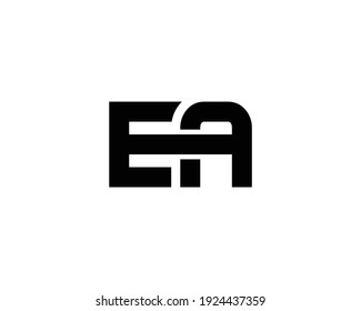 plantilla vectorial de diseño de logotipo de letra ea y ae
