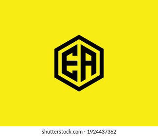 plantilla vectorial de diseño de logotipo de letra ea y ae
