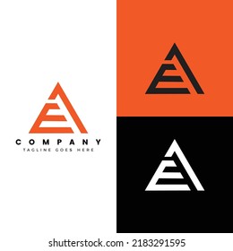 letter ea or ae logo design