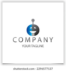 Letter ea ae Roboter Logo Premium elegante Vorlage Vektorgrafik eps10
