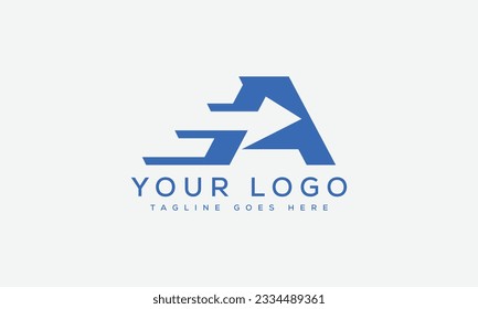Ilustración vectorial de la plantilla de diseño del logotipo EA de la letra.