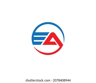 Letter EA logo design vector symbol template.