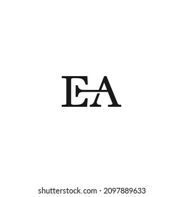 Letter Ea Monogram Logo Design Vector Stock Vector (royalty Free 