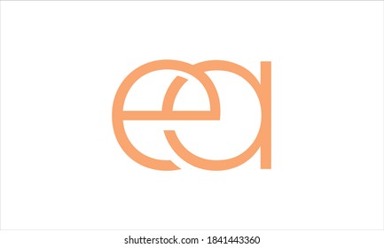 Letter EA Vector Logo Design Template
