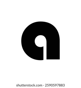Letter A Earphone Logo Template Graphic Stock Illustrations.