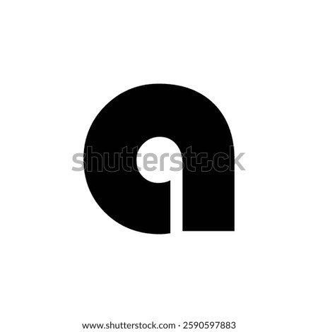 Letter A Earphone Logo Template Graphic Stock Illustrations.