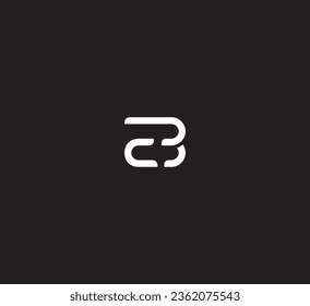 Letra EB, elementos de plantilla de diseño del logotipo BE. Logo de la letra digital abstracta moderna.