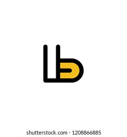 Letter EB Line Creative Abstract Business Modern Logo