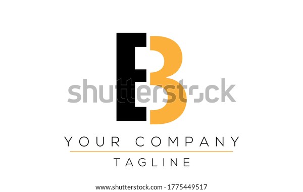 Letter Eb Logo Design Creative Modern Stock Vector (Royalty Free ...