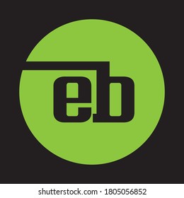 Letter EB logo icon flat and vector design template