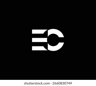 letra ce negrito logotipo limpo moderno