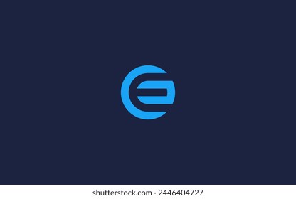 letter ec with circle logo icon design vector design template inspiration