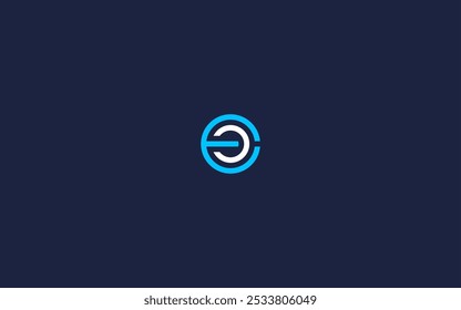 letra ec círculo ícone do logotipo design vetor design modelo inspiração