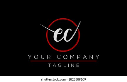 Diseño de logotipo CE, icono moderno creativo CE E C