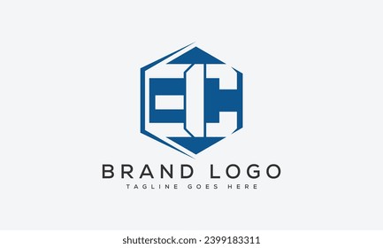 letter EC logo design vector template design for brand.