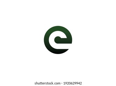 Logotipo de la carta CE, logotipos modernos para la marca de tecnología digital 