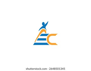Letter EC modern logo design vector icon template