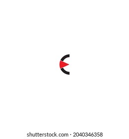 
letter E,C symbol simple logo vector