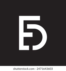 letter ed logo design , logo ed icon 