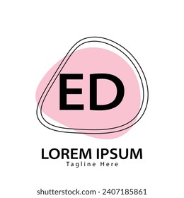 letter ED logo. ED logo design vector illustration for creative company, business, industry