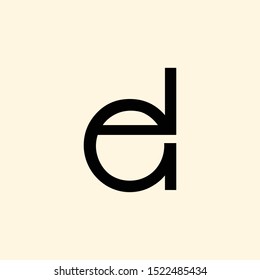 Letter ED Minimalist Creative Abstract Business Logo