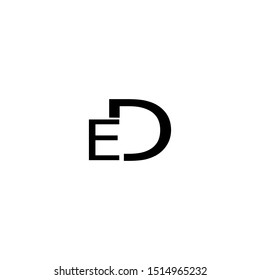 Letter ED New Logo Vector