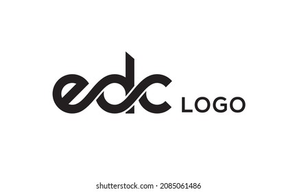 Letter EDC Creative Logo Design Vector	