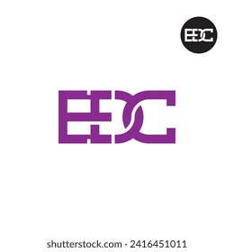 Letter EDC Monogram Logo Design