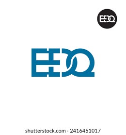 Letter EDQ Monogram Logo Design