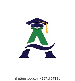 Letra A Design do Logotipo Educacional