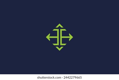 letter ee with arrow logo icon design vector design template inspiration