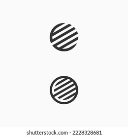 Logo-Design für Buchstaben e und Kreis, Vektorgrafik-Vorlage