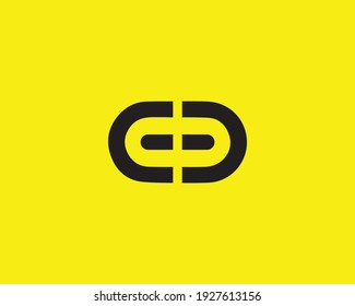 Design-Vektorgrafik-Vorlage für Buchstaben ee und E-Logo