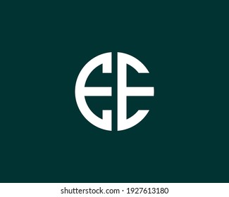 letter ee and e logo design vector template