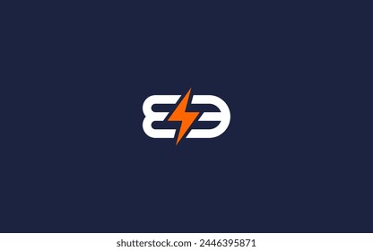 Letter Ee mit Stromlogo Icon Design Vektorgrafik Design Vorlage Inspiration